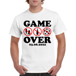 Game over - koszulka na wieczór kawalerski
