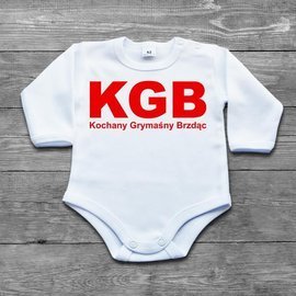KGB - kochany grymaśny brzdąc - body niemowlęce
