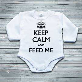 Keep calm and feed me - body dziecięce