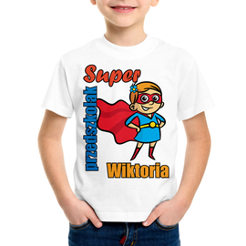 Super przedszkolak - dziewczynka - koszulka dziecięca